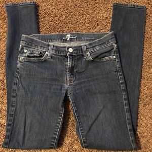 7 for all Mankind Roxanne Skinny Jeans Size 28